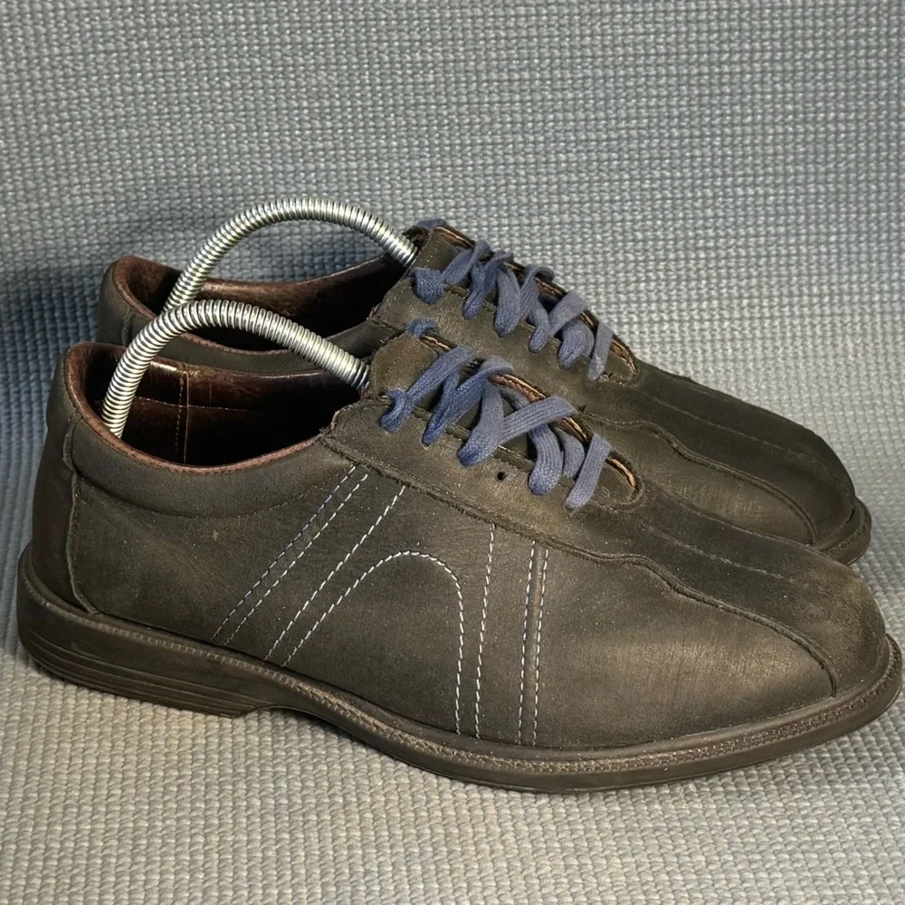 Allen Edmonds Jack Nicklaus Golf Shoes Black Leather Lace Up Men’s Size 9‎ 3E